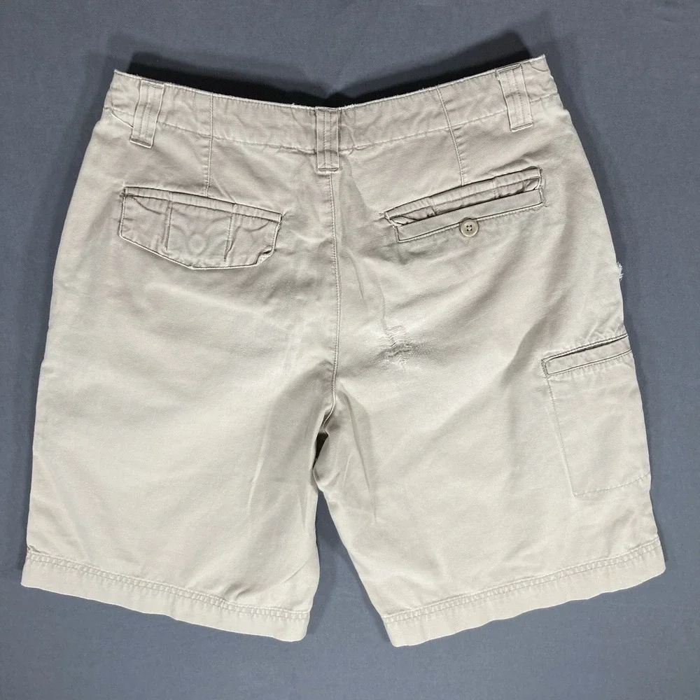 Eddie Bauer Outdoor Shorts Mens 30 Tan Hiking Casual‎ Cotton Shorts - Picture 2 of 9